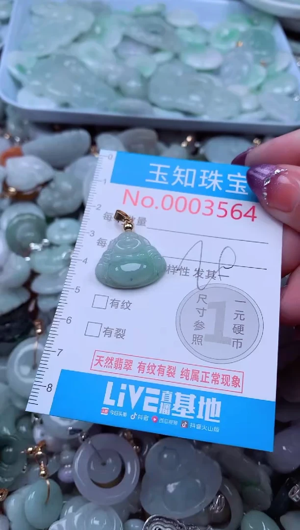 翡翠未镶嵌吊坠(不含链)3564