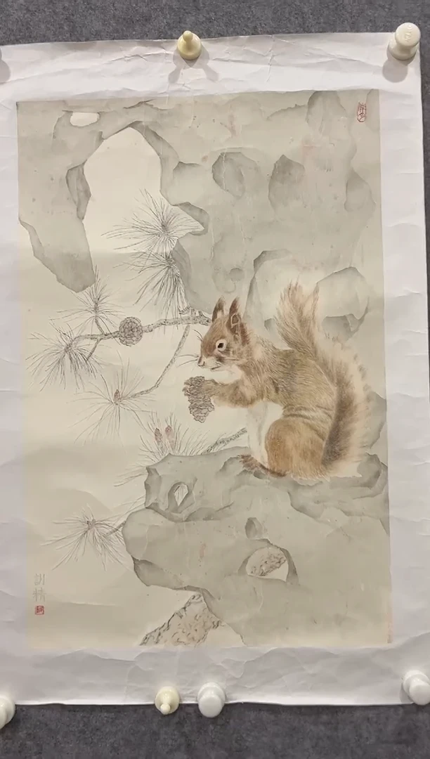 国画邹训精-2.5平尺-国画作品-GGyz