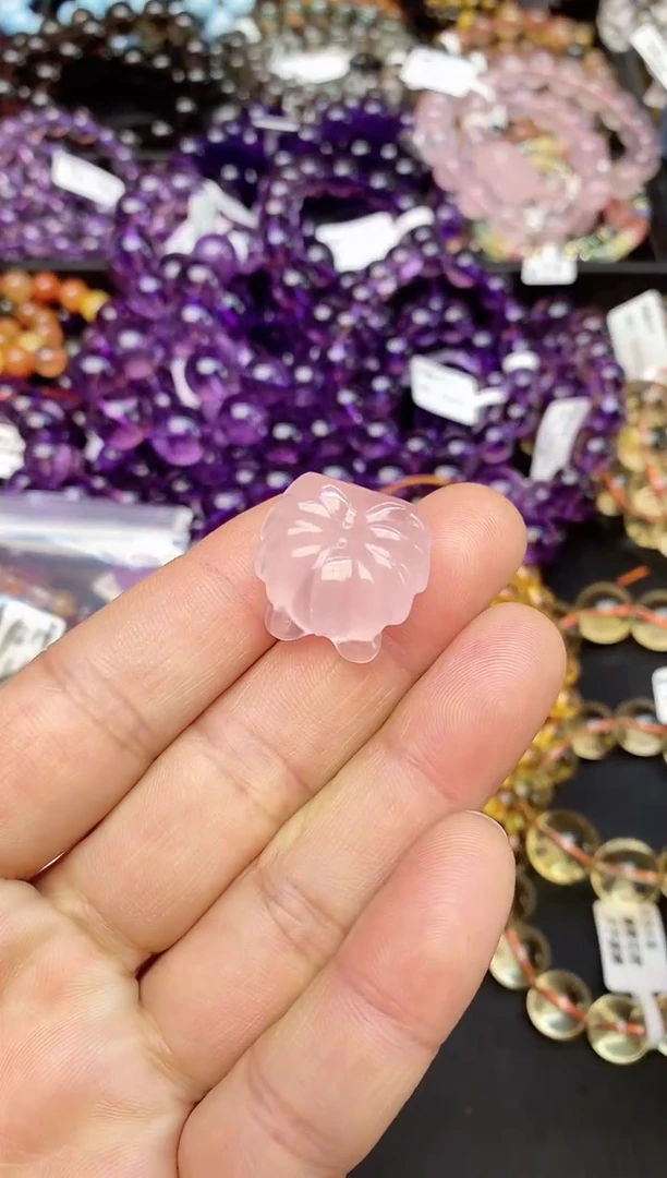 【闪购商品】水晶手串未镶嵌7a粉水晶狐仙