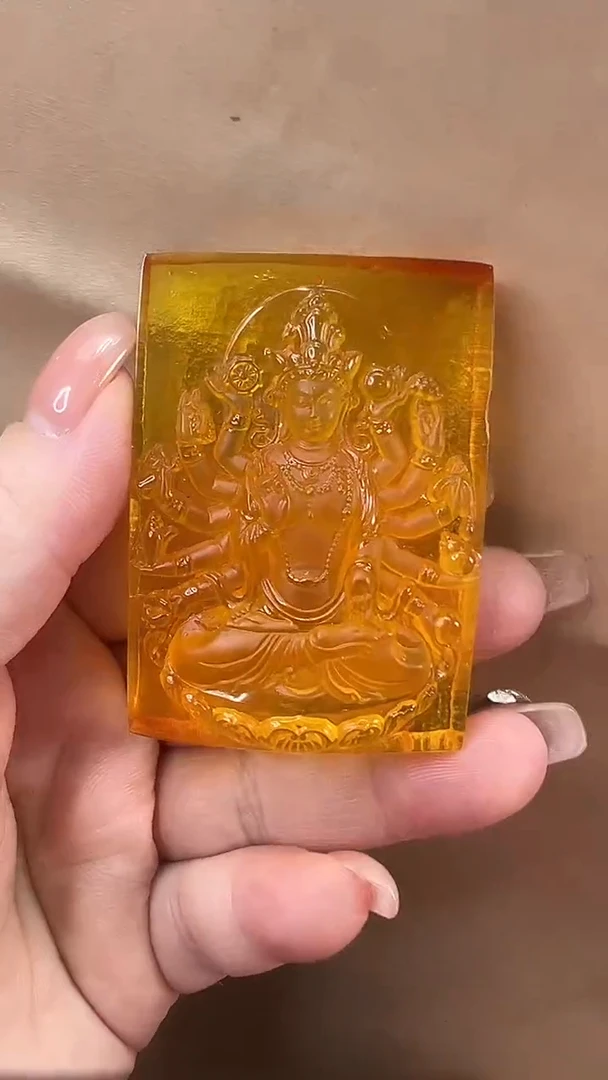琥珀颈饰未镶嵌吊坠