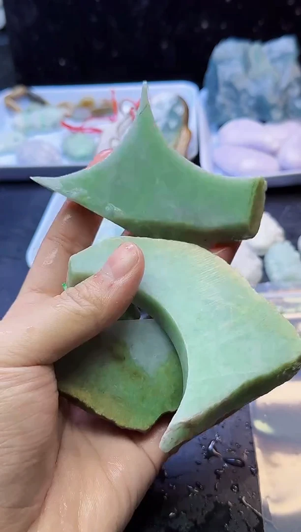颈饰未镶嵌翡翠010天然A货翡翠