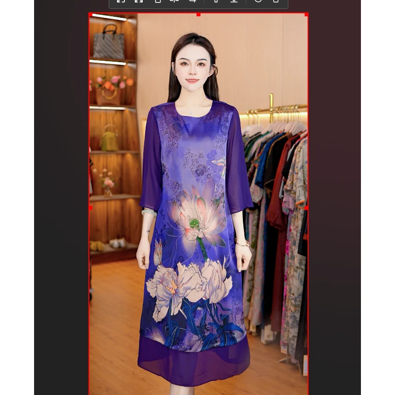 1-2440-3新款时尚休闲连衣裙