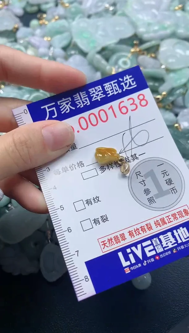 吊坠(不含链)未镶嵌翡翠1638