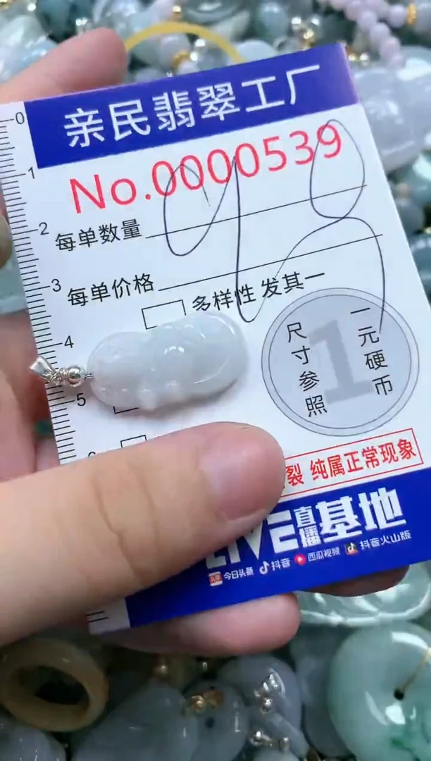 翡翠未镶嵌吊坠(不含链)539