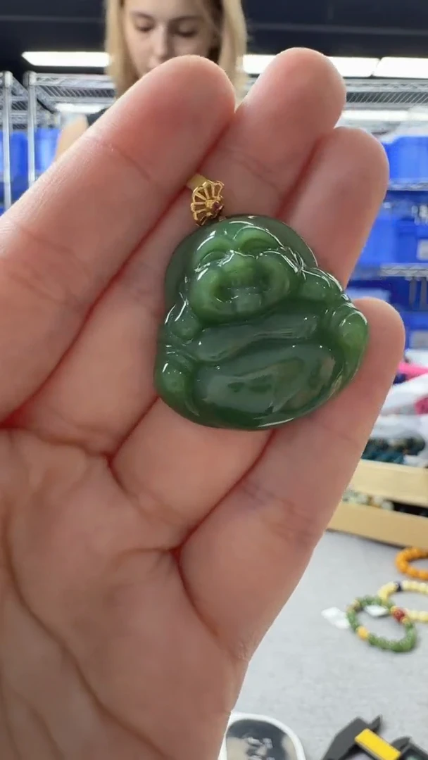 和田玉未镶嵌颈饰91秒拍号假一罚十