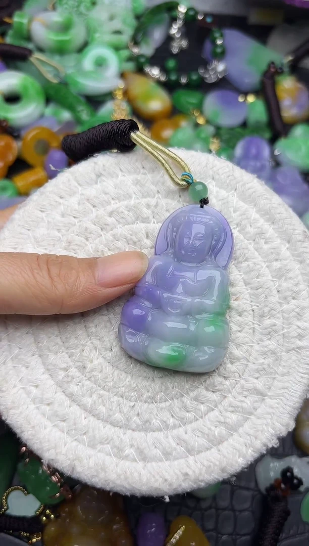 颈饰未镶嵌翡翠缅甸翡翠吊坠