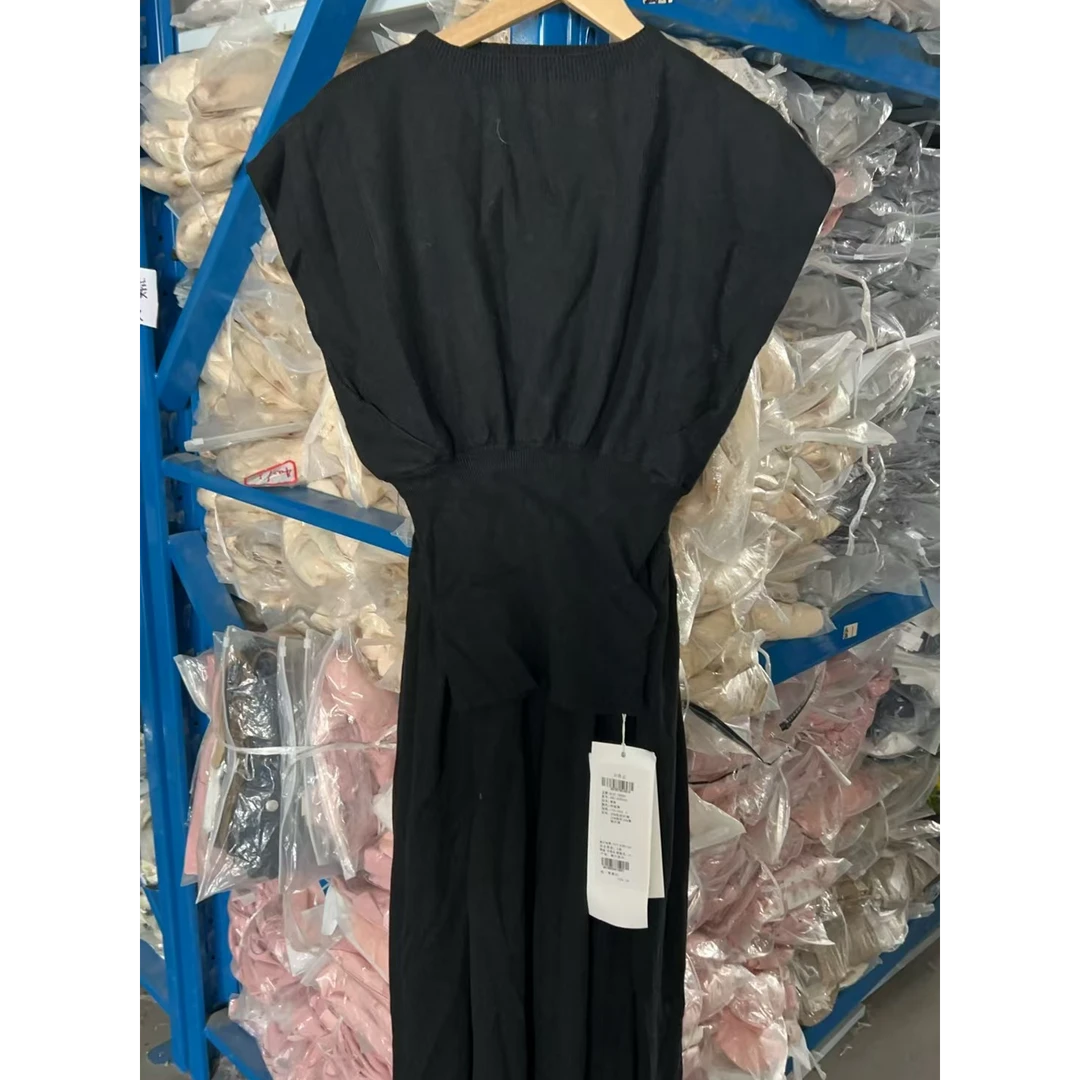 设计师气质时尚显瘦拼接连体时尚套装抹胸休闲连衣裙礼服女士