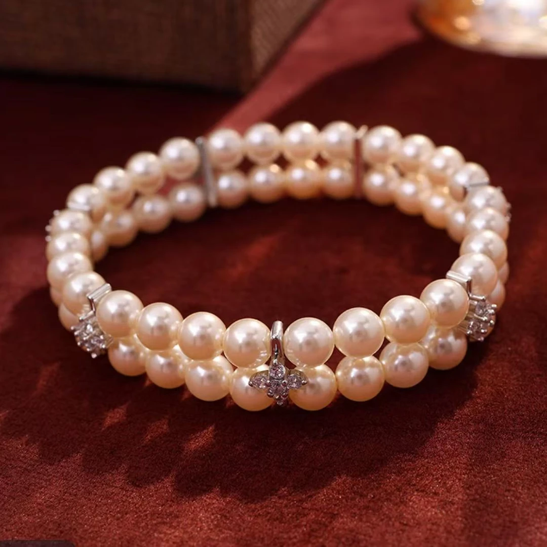 铜合金仿珍珠手链 里7747时尚饰品手链