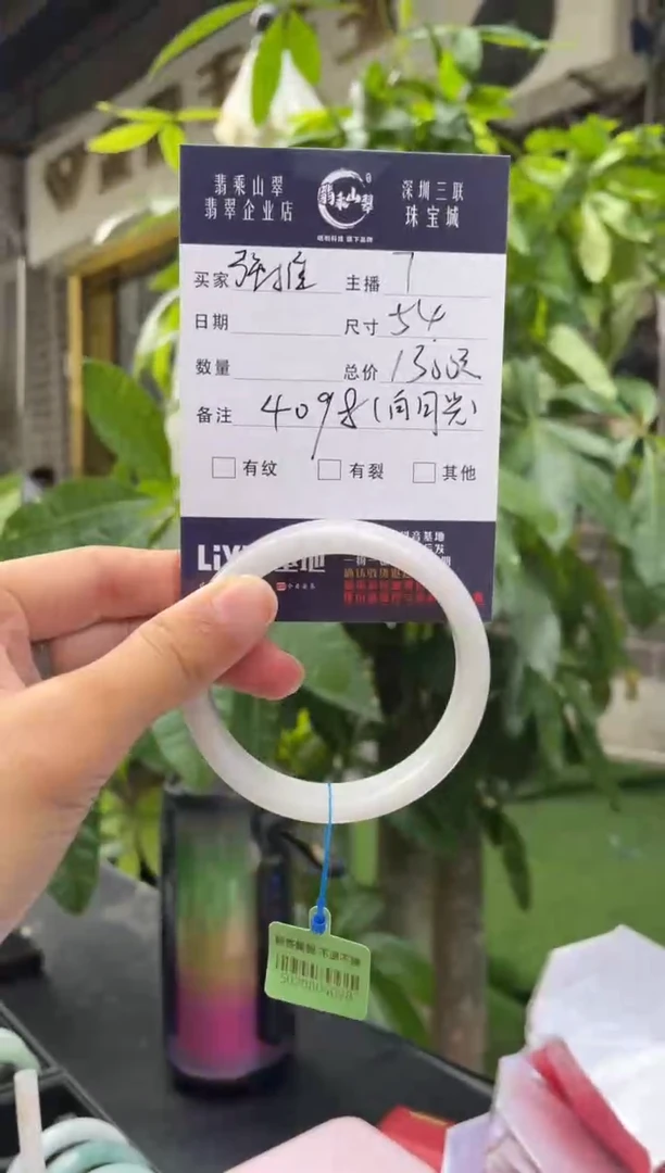 未镶嵌手镯翡翠Q 54正圈 4098