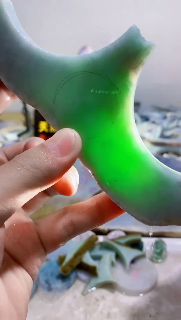 颈饰未镶嵌翡翠0蒙0翡翠珠宝646