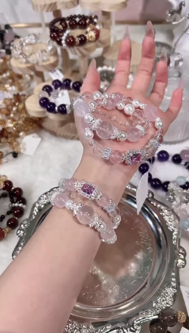 【闪购商品】水晶手链未镶嵌天然水晶默认微瑕 多样性发货发其一