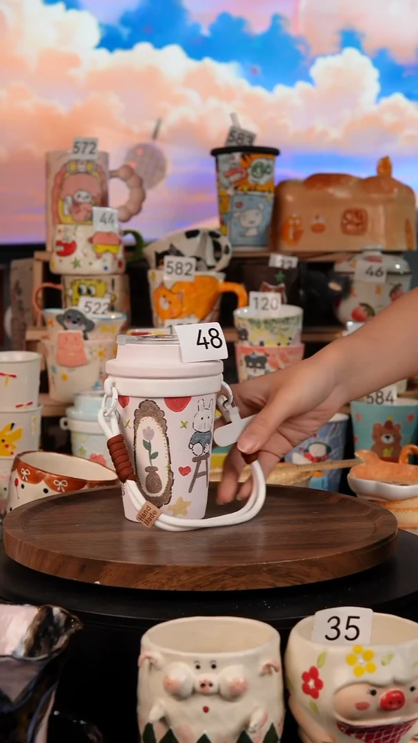 陶瓷双饮款景德镇手工陶瓷