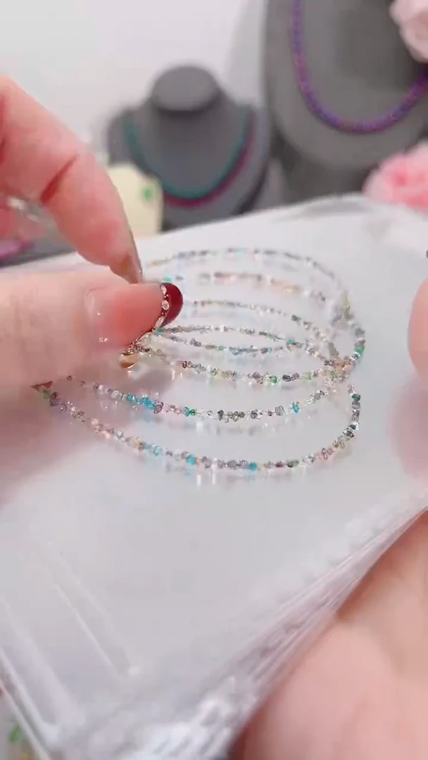 银S925镶嵌手链钻石彩99