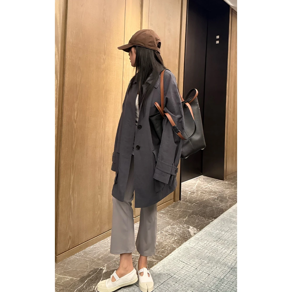 LA CALLA干丝系列 LM干丝风衣外套 OY-M-5481