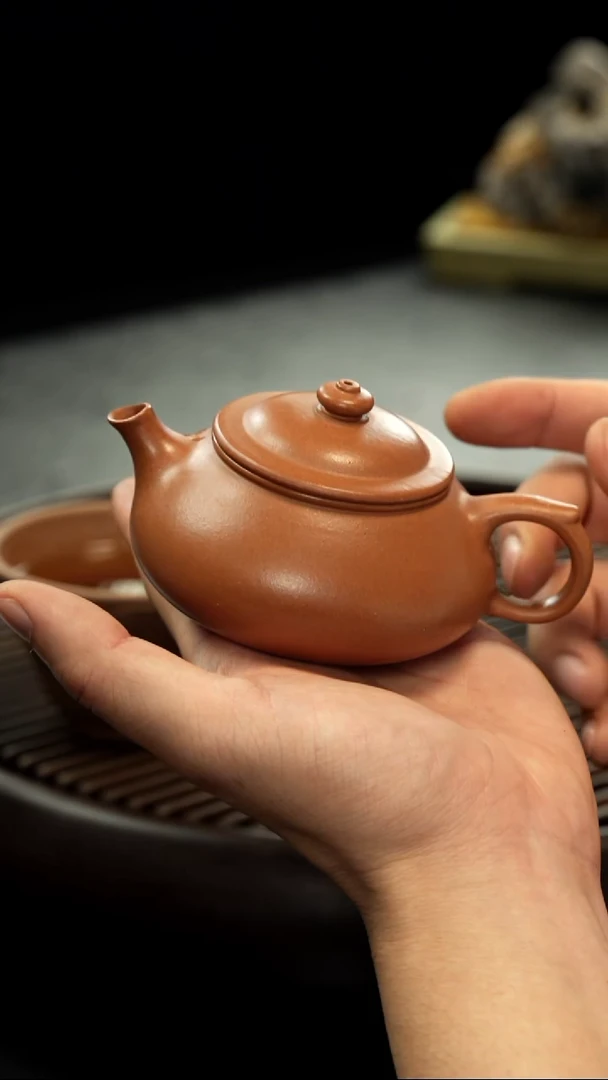 茶壶紫砂沉香段 寒江壶