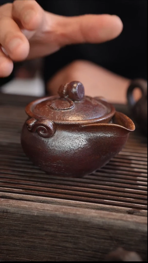 茶壶紫砂全手柴烧宝瓶随机发180~200cc