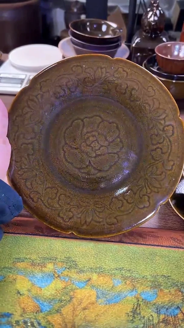 原矿釉鳝鱼黄色壶承煤窑烧制