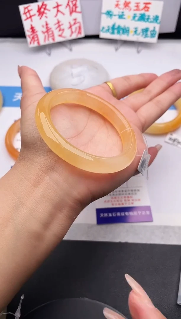 未镶嵌手镯石英质玉j117-HHB54+
