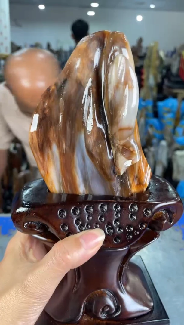 【闪购商品】硅化玉摆件未镶嵌1