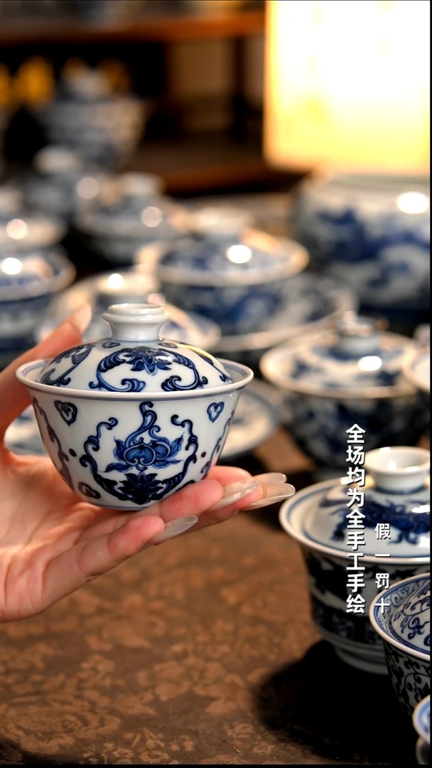 景德镇纯手工柴窑茶具