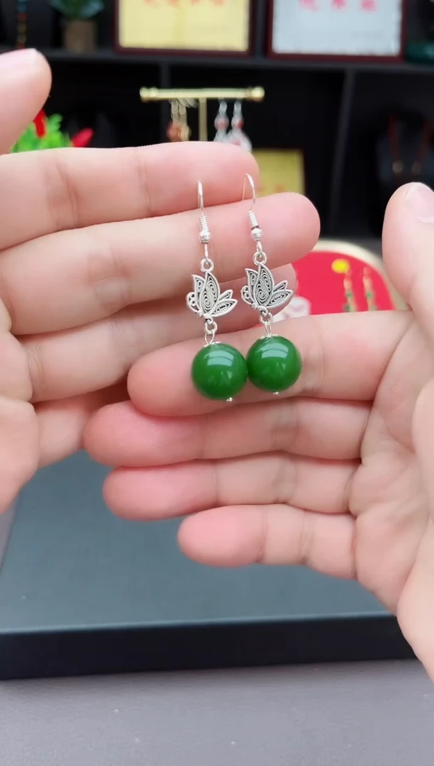 【闪购商品】玛瑙/玉髓耳钉银S925镶嵌429000