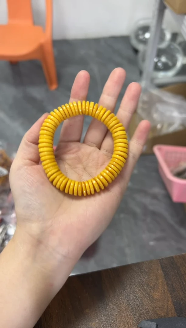 手链蜜蜡未镶嵌蔡*蜜蜡药片珠手串[多样发其一]