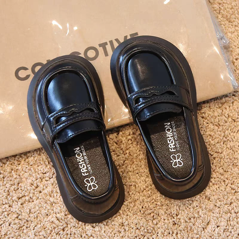 ABC女童乐福鞋2025春秋季新款儿童小皮鞋宝宝英伦单鞋女孩公主鞋