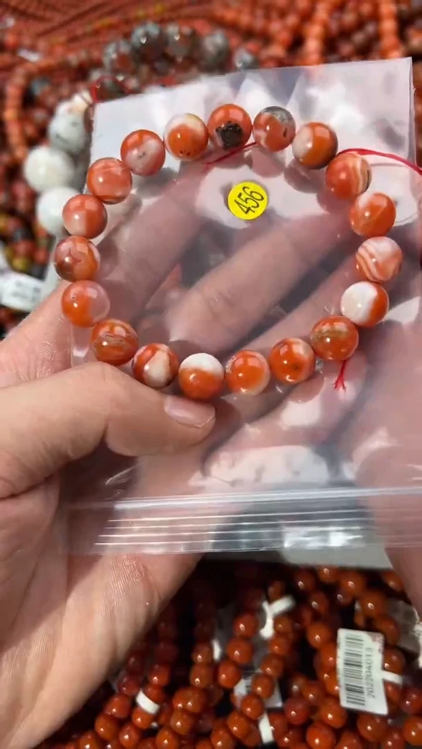 南红玛瑙手串未镶嵌11
