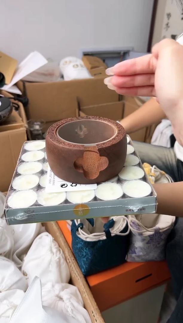 禾墨温茶器送50个茶蜡