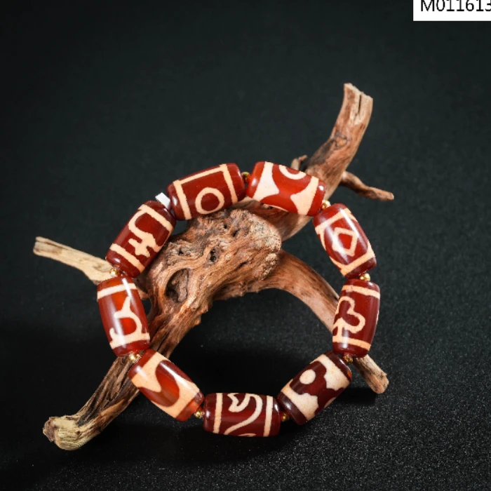 【老掌柜】多宝红肉桶珠手串 M011613