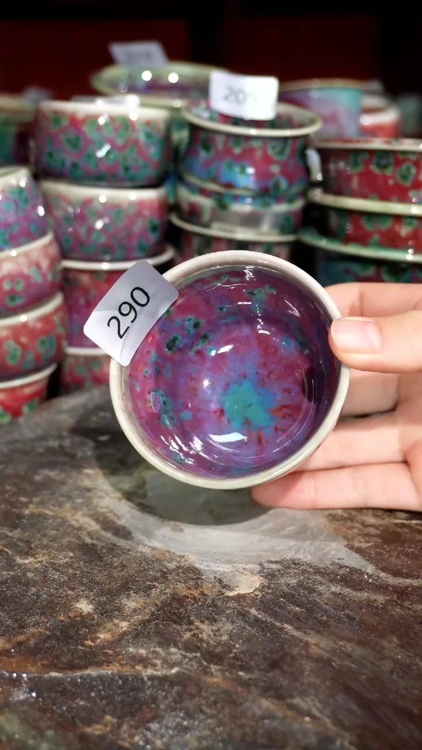 摆件精品窑变钧瓷茶器