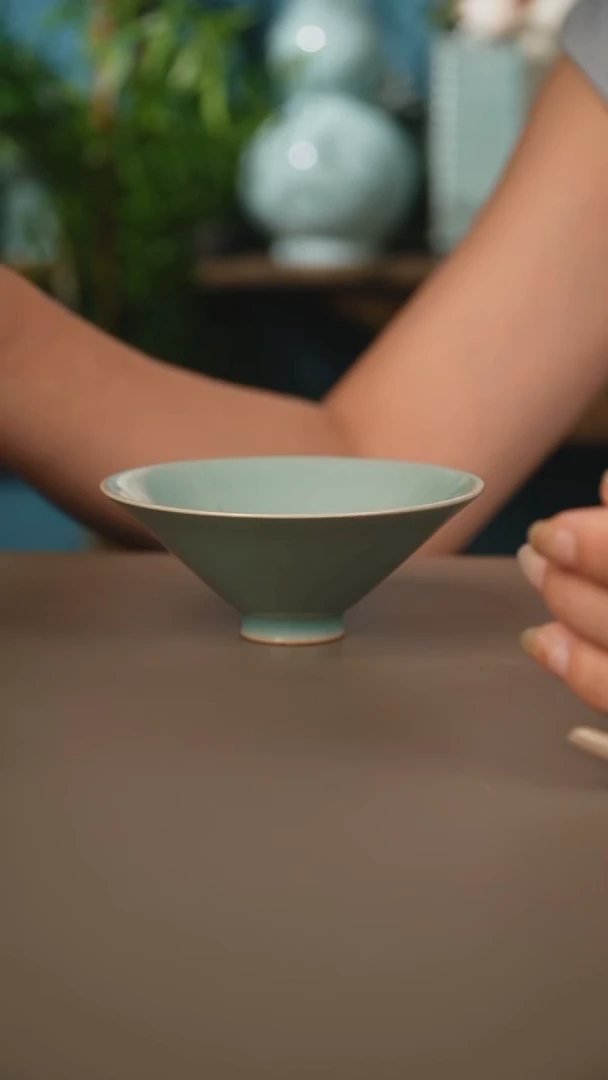 仿古斗笠微暇