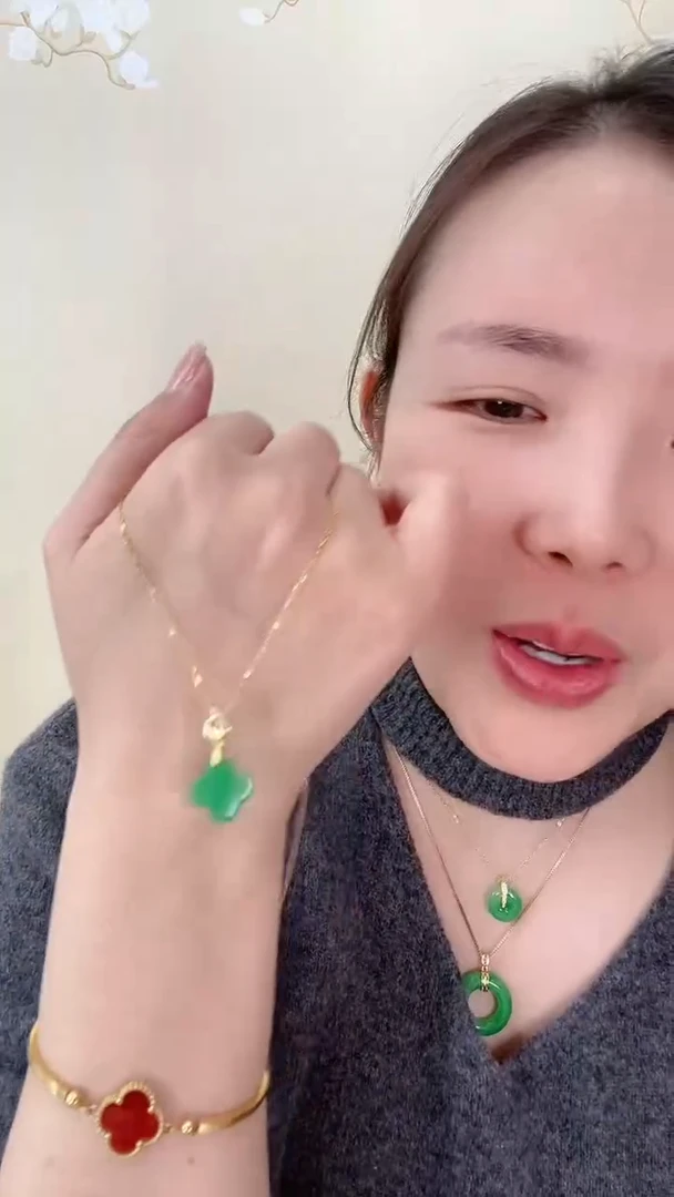 【闪购商品】翡翠吊坠(赠链)未镶嵌X6四叶草