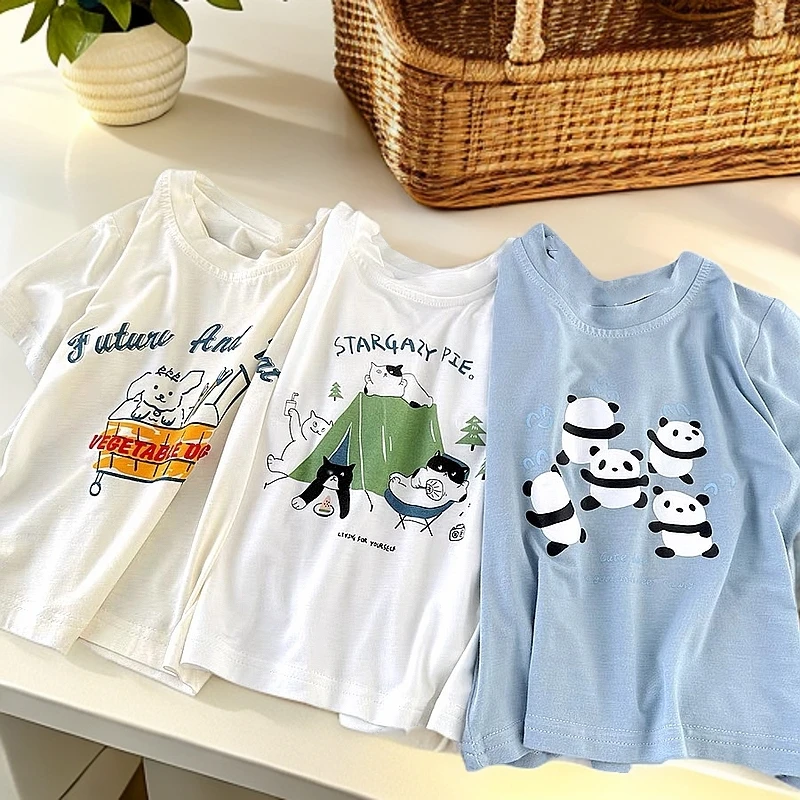 宝宝夏装男童女童短袖T恤女童半袖体恤儿童上衣小孩夏天衣服夏季