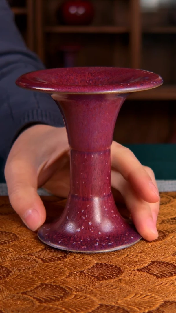 【闪购商品】梁青杨钧瓷炭烧花觚