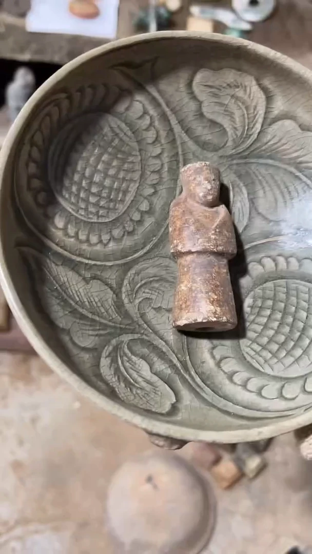 瓷片手工，手绘，陶瓷