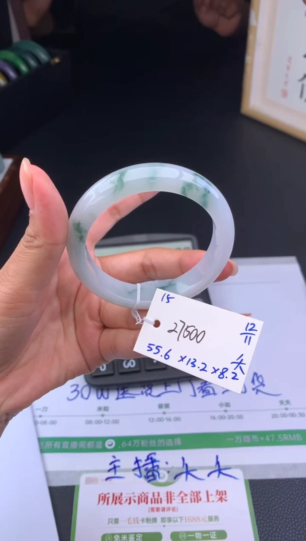 未镶嵌手镯翡翠假一赔三 手镯