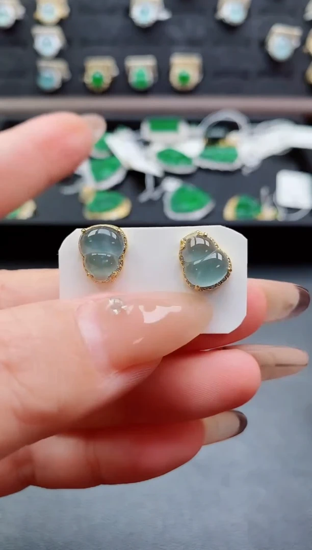 银S925镶嵌戒指翡翠1