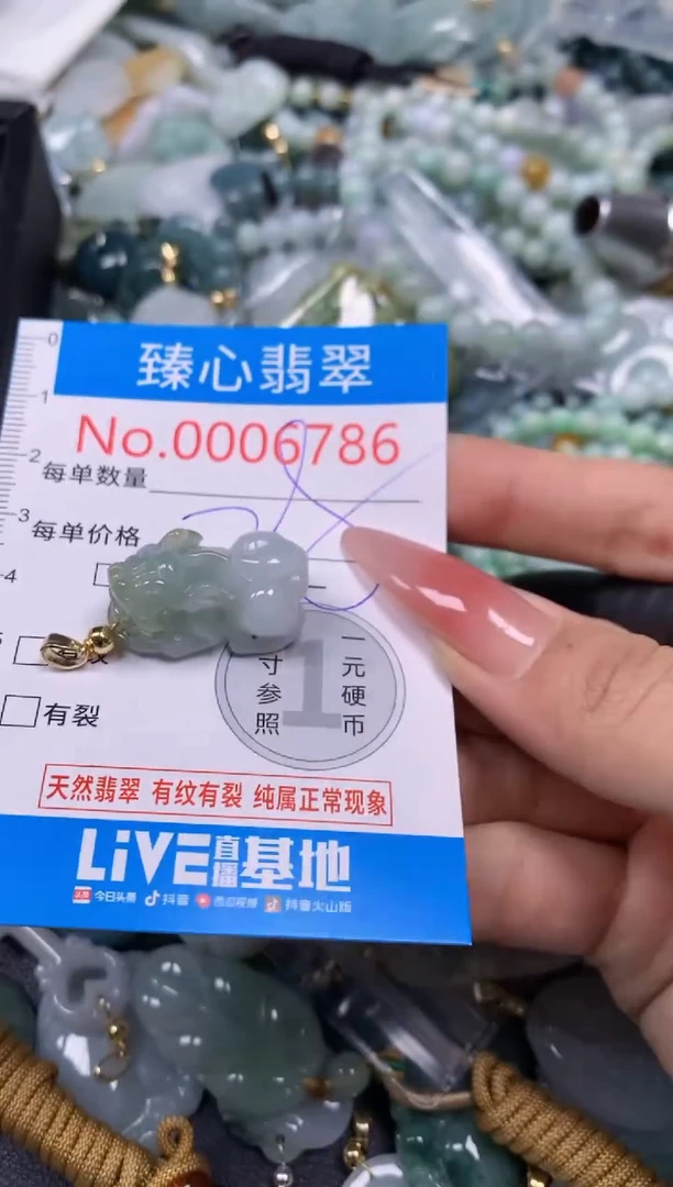 【闪购商品】翡翠颈饰未镶嵌含绳0006786
