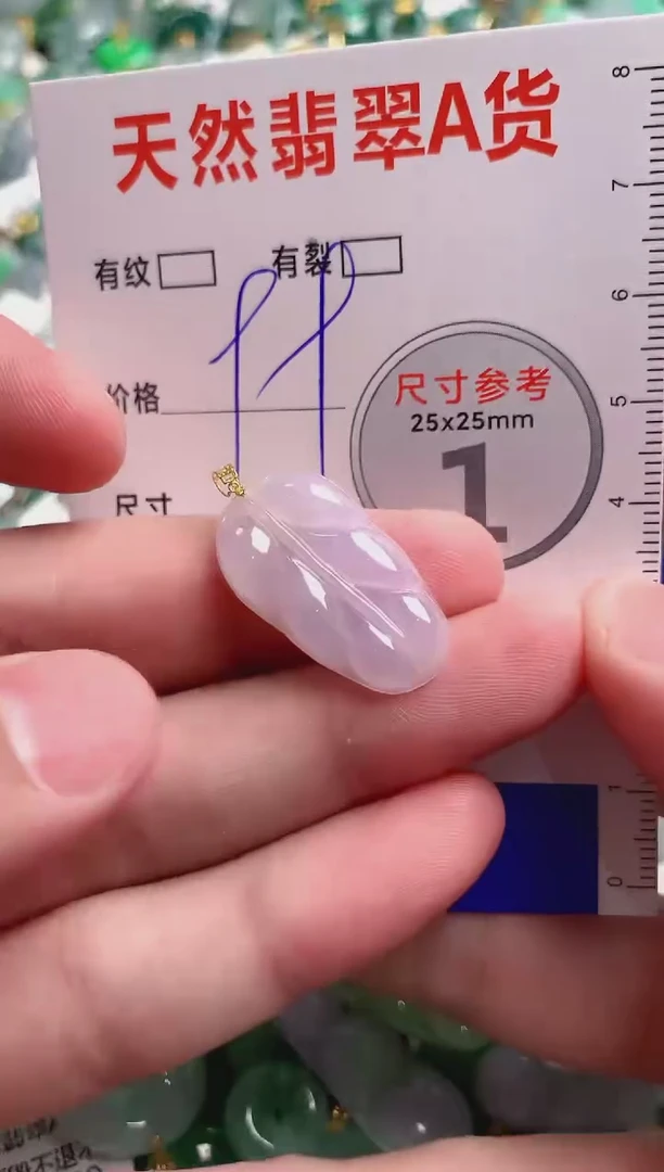 翡翠18K金镶嵌颈饰23000750