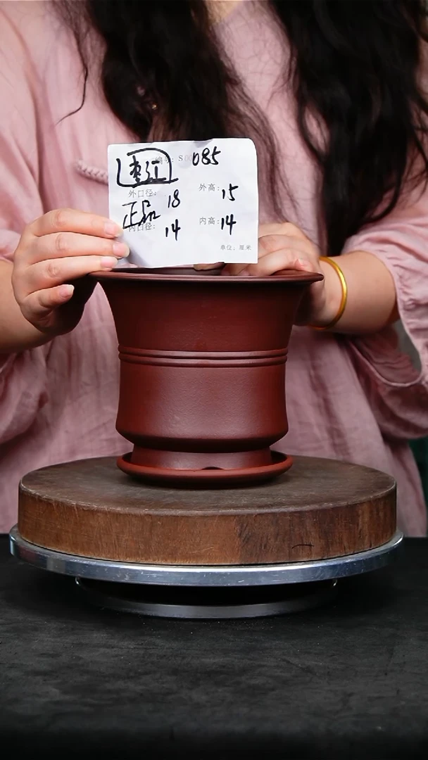 紫砂花盆085+z紫砂花盆