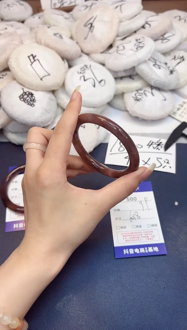 石英质玉手镯未镶嵌500-紫罗兰-圈口60