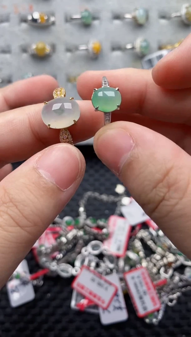 【闪购商品】翡翠戒指银S925镶嵌11111111-7