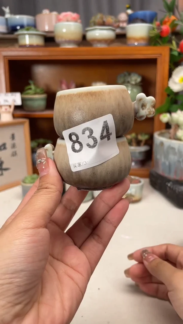 瓷片花****8834知木小芳花盆