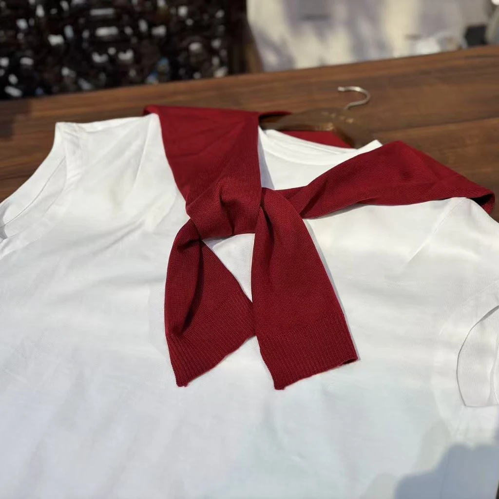 披肩长T休闲随性小香风棉T长裙