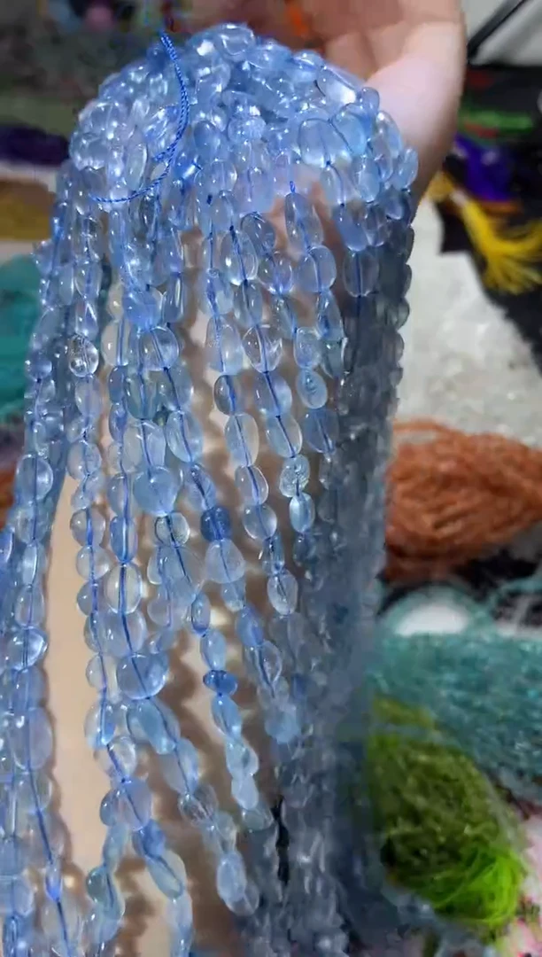 水晶珠宝半成品未镶嵌随形海蓝宝