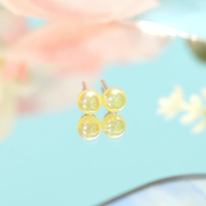 XUPING/旭平首饰 合金仿珍珠耳饰 通勤低调简约百搭气质珠珠白色