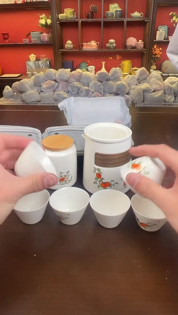 【闪购商品】柿子小猫六杯11111111111111