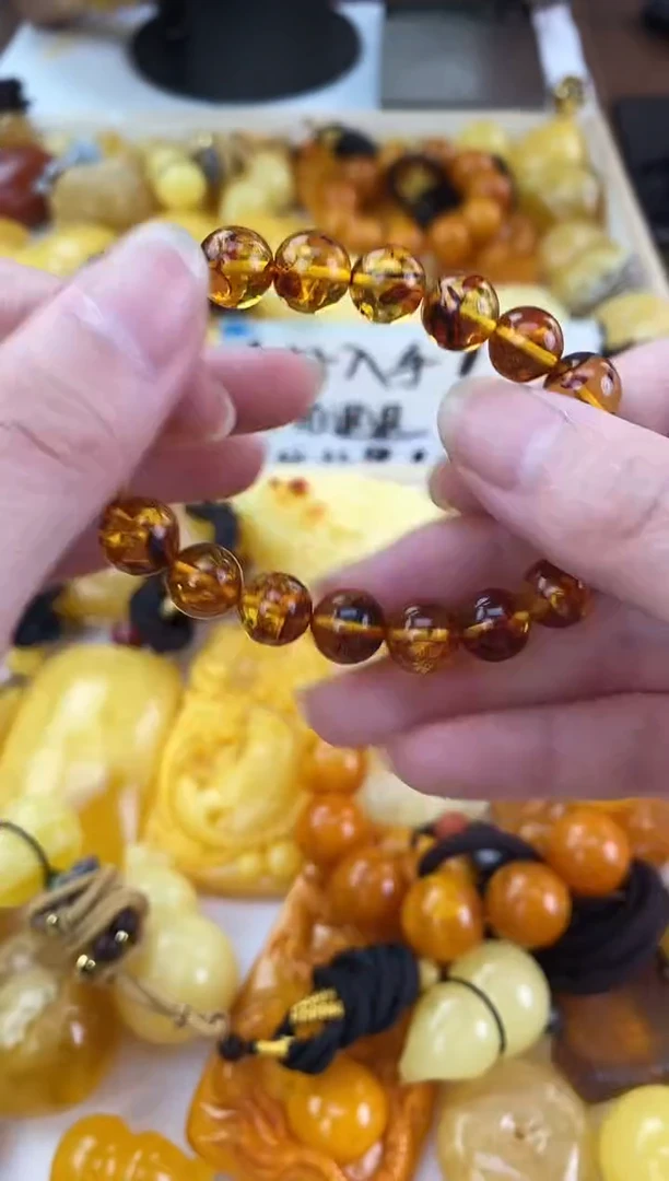 裸石琥珀未镶嵌天然琥珀蜜蜡