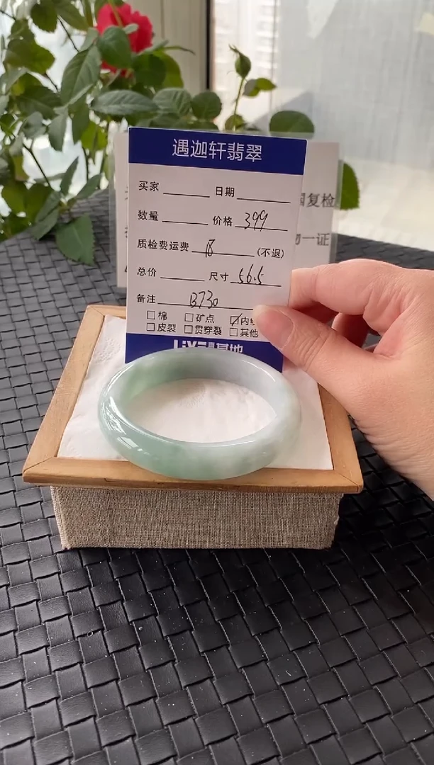 未镶嵌手镯翡翠56.5圈口 D730编码